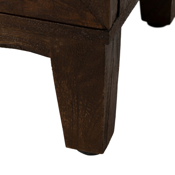 Armario Marrón Madera de Mango Salón 80 X 40 X 100 cm