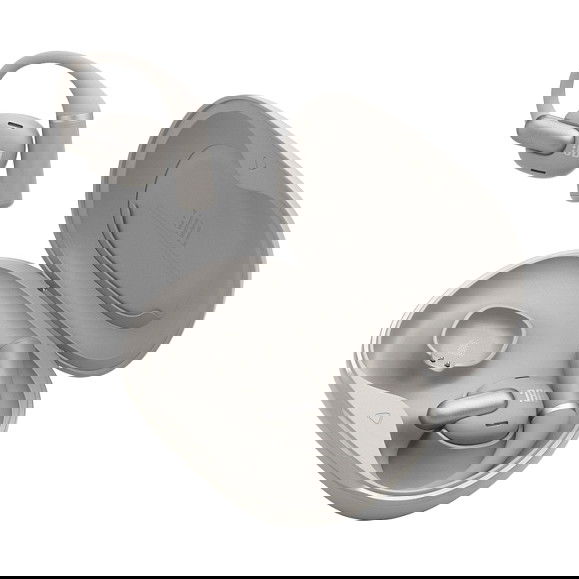 JBL Sense Pro True Wireless - Auriculares Open Sound con reducción de ruido, IP54, autonomía 30h, gris