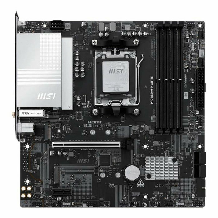 MSI PRO B840M-P WIFI6E Micro ATX con Chipset AMD B840 y Zócalo AM5 MSI PRO B840M-P WIFI6E Micro ATX con Chipset AMD B840 y Zócalo AM5