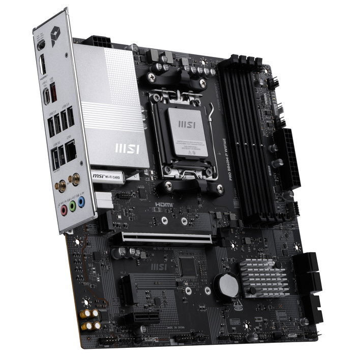 MSI PRO B840M-P WIFI6E Micro ATX con Chipset AMD B840 y Zócalo AM5 MSI PRO B840M-P WIFI6E Micro ATX con Chipset AMD B840 y Zócalo AM5