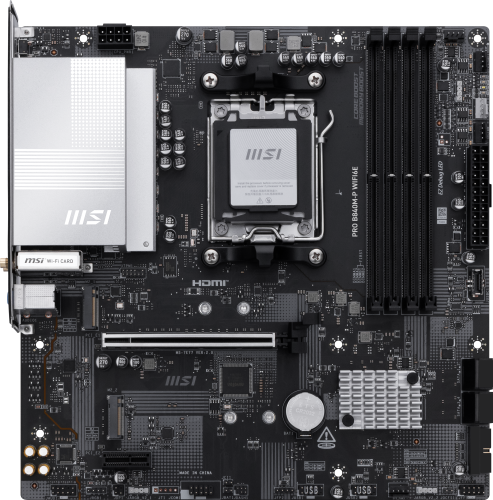 MSI PRO B840M-P WIFI6E Micro ATX con Chipset AMD B840 y Zócalo AM5 MSI PRO B840M-P WIFI6E Micro ATX con Chipset AMD B840 y Zócalo AM5