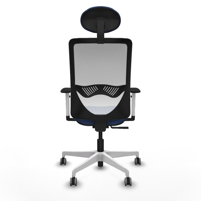 PIQUERAS Y CRESPO Silla de oficina Zulema Azul Marino y Blanco PIQUERAS Y CRESPO Silla de oficina Zulema Azul Marino y Blanco