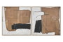 DKD Home Decor Set de 2 Cuadros Lienzo PS 100x100 cm Abstracto