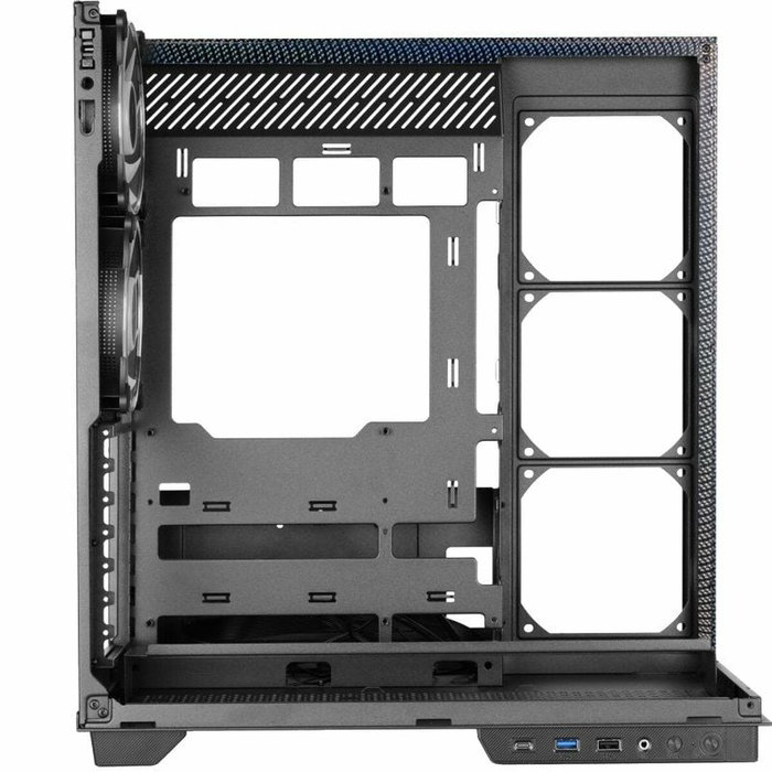 Mars Gaming MC3GFPRO Semitorre con Triple Cristal Cromado y ARGB Mars Gaming MC3GFPRO Semitorre con Triple Cristal Cromado y ARGB