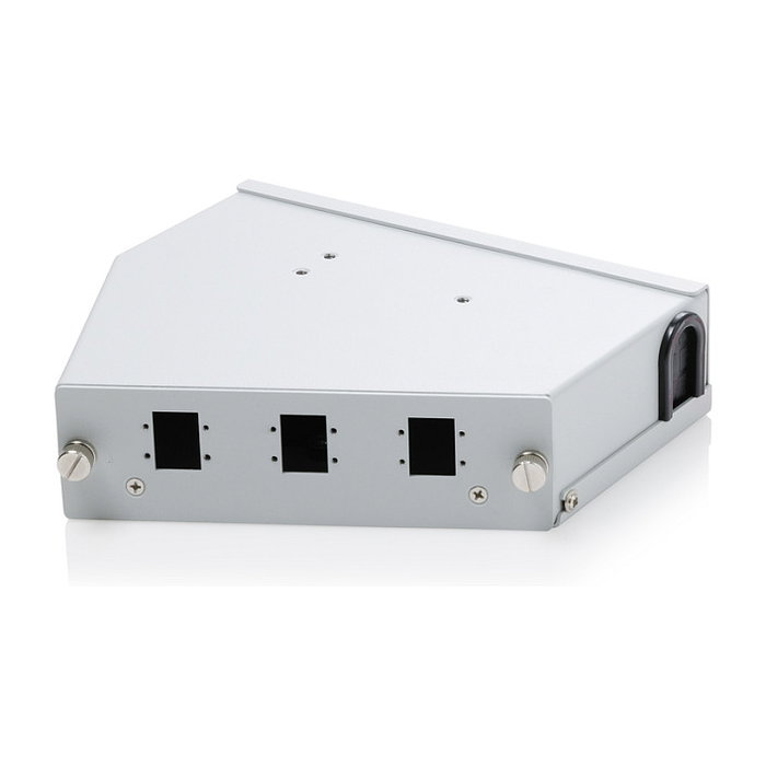Digitus Distribuidor de empalmes de fibra óptica 6 SC SX/LC DX acodado Gris
