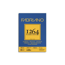 Bloc De Dibujo Fabriano 1264 Esbozo Encolado Grano Natural A4 90G 100H (Set de 5)