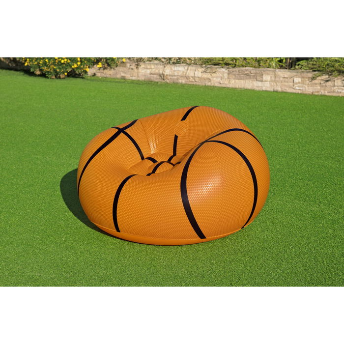 Bestway Sillon Hinchable Gigante Baloncesto 114x112x66 cm +6 Años Interior y Jardin 75103