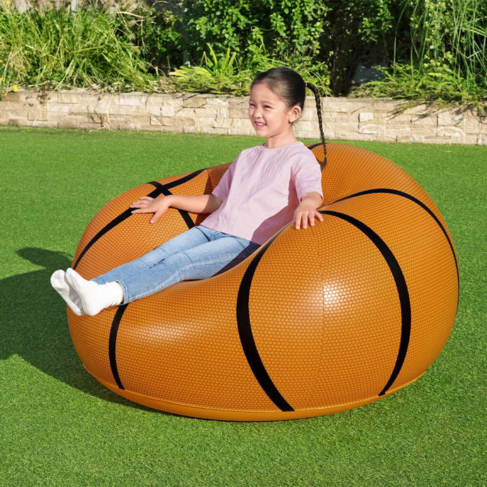 Bestway Sillon Hinchable Gigante Baloncesto 114x112x66 cm +6 Años Interior y Jardin 75103