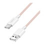 LogiLink Cable USB 2.0 Type-C A/M a C/M, 480 Mbps, 60W, Nylon, Rosa, 1.5 m