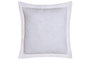 DKD Home Decor Cojín de Lino Blanco Roto con Flecos 45x45 cm