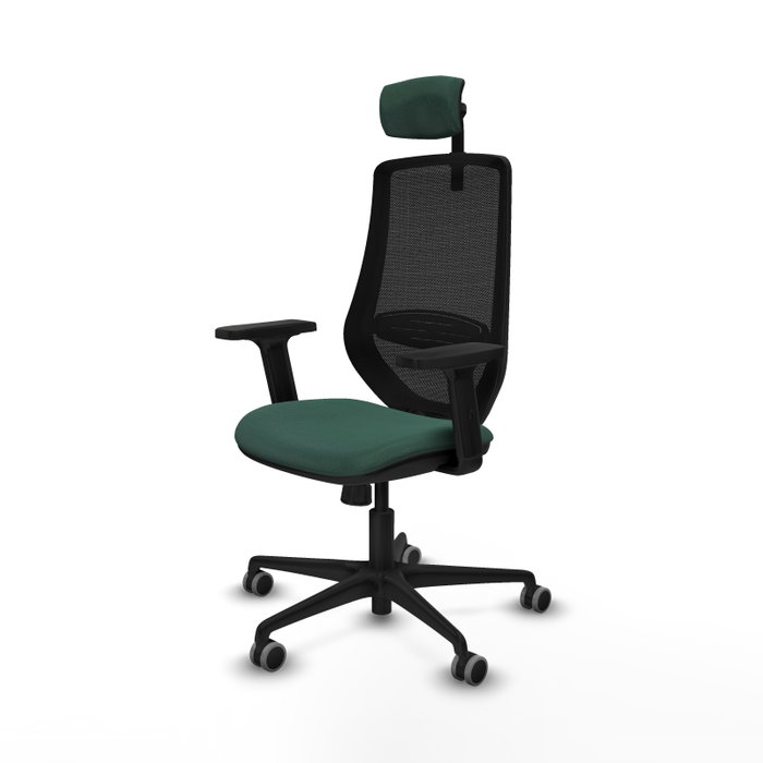 PIQUERAS Y CRESPO Silla de oficina Mardos con mecanismo Sincro, Verde botella y Negro PIQUERAS Y CRESPO Silla de oficina Mardos con mecanismo Sincro, Verde botella y Negro