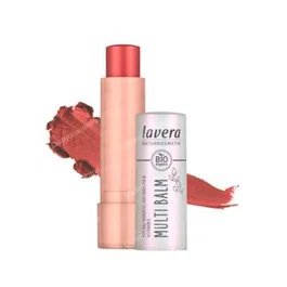 LAVERA Bálsamo Multiusos 04 Sunrise Rose 4,9 Gr - Color Natural y Brillo Sutil para Mejillas, Labios y Ojos, Formato Práctico, Vegano