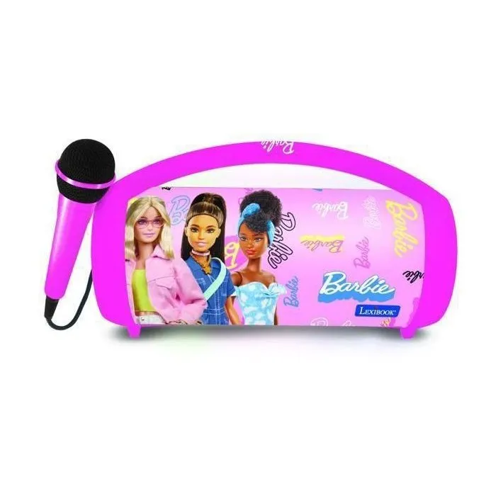 Lexibook AAABR99464 Altavoz Bluetooth Inalámbrico Iluminado con Micrófono Barbie Lexibook AAABR99464 Altavoz Bluetooth Inalámbrico Iluminado con Micrófono Barbie