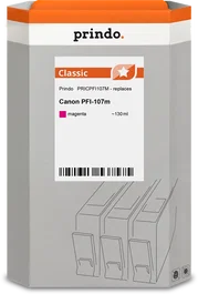 Prindo Cartucho de tinta magenta PRICPFI107M Classic 130ml compatible con Canon PFI-107m (6707B001)