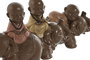 DKD Home Decor Figuras de Resina Monje Surtido de 3 Piezas