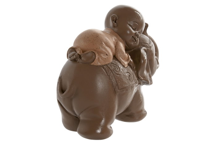 DKD Home Decor Figuras de Resina Monje Surtido de 3 Piezas