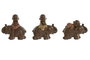 DKD Home Decor Figuras de Resina Monje Surtido de 3 Piezas
