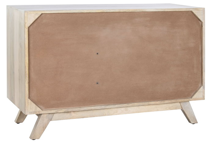 DKD Home Decor Buffet Boho Blanco Natural Mango 42 x 75 x 115 cm