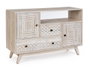 DKD Home Decor Buffet de Mango JB Cenefa Blanco y Natural
