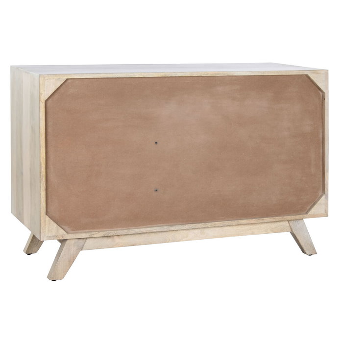 DKD Home Decor Buffet de Mango JB Cenefa Blanco y Natural DKD Home Decor Buffet de Mango JB Cenefa Blanco y Natural
