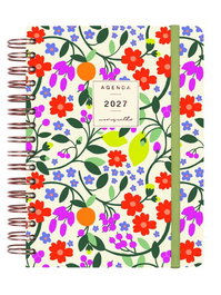 Finocam Agenda Anual 2027 Moniquilla Wire-O Tapa Extra con Goma Verde