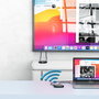 Verbatim WDA-02 Adaptador USB-C Inalámbrico para Pantalla con Hub - Compartir Pantalla en 4K UHD a 30Hz, HDMI, 10 m de Alcance