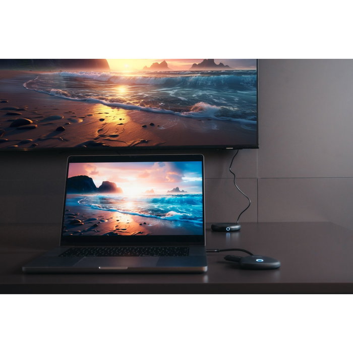 Verbatim Share My Screen USB-C Wireless Display Adapter 4K con Hub WDA-02 Verbatim Share My Screen USB-C Wireless Display Adapter 4K con Hub WDA-02