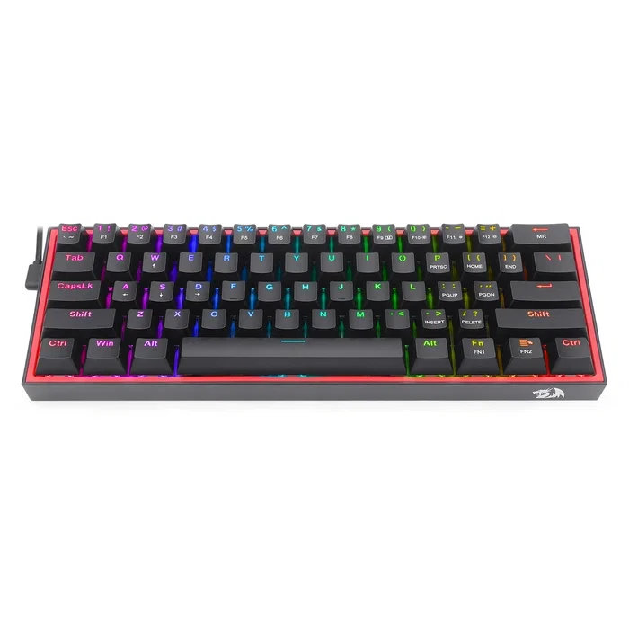 Redragon K617 Fizz RGB Teclado Gaming Mecánico con Red Switches Negro Redragon K617 Fizz RGB Teclado Gaming Mecánico con Red Switches Negro