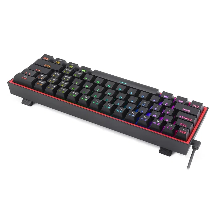 Redragon K617 Fizz RGB Teclado Gaming Mecánico con Red Switches Negro Redragon K617 Fizz RGB Teclado Gaming Mecánico con Red Switches Negro