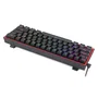 Redragon K617 Fizz RGB Teclado Gaming Mecánico con Red Switches Negro