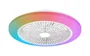 Philips 8721103145574 Ventilador de techo con luz LED RGB, modelo Amigo, motor DC 20W + 40W, color blanco, diámetro 48 cm, 6 velocidades, control remoto