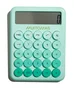 Muitomas CALCULATORGN Calculadora Básica de Escritorio con 12 Dígitos, Color Verde - Ideal para Oficina, Escuela o Casa