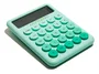Muitomas CALCULATORGN Calculadora Básica de Escritorio con 12 Dígitos, Color Verde - Ideal para Oficina, Escuela o Casa