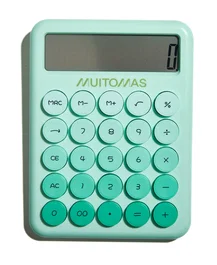 Muitomas Calculadora de Escritorio de 12 Dígitos Verde Salvia