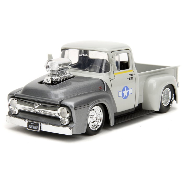 Jada Street Fighter 1956 Ford Pickup 1:24 con figura de Guile Jada Street Fighter 1956 Ford Pickup 1:24 con figura de Guile