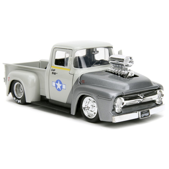 Jada Street Fighter 1956 Ford Pickup 1:24 con figura de Guile Jada Street Fighter 1956 Ford Pickup 1:24 con figura de Guile