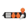 LogiLink Energy Cost Meter con 3 tomas para exterior