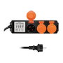 LogiLink Energy Cost Meter con 3 tomas para exterior