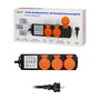 LogiLink Energy Cost Meter con 3 tomas para exterior