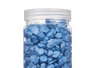 Giftdecor Bote de Piedras Decorativas Metalizadas, Piedras 10-20 mm, Peso 700 g, Color Azul, Dimensiones 6.5 x 15.8 x 6.5 cm (Set de 12)