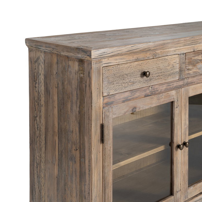 Ixia Aparador de Madera de Pino para Salón 200 x 42 x 88 cm