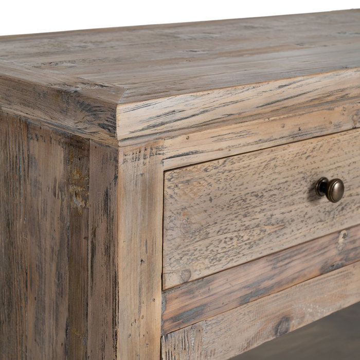 Ixia Aparador de Madera de Pino para Salón 200 x 42 x 88 cm