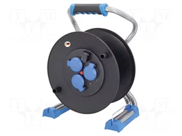 AS SCHWABE Devanador para cable con 3 tomas base Schuko