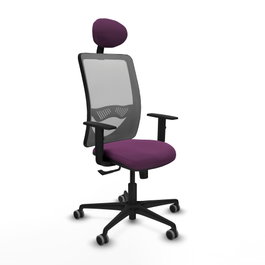 PIQUERAS Y CRESPO Silla de oficina Zulema Morada y Gris