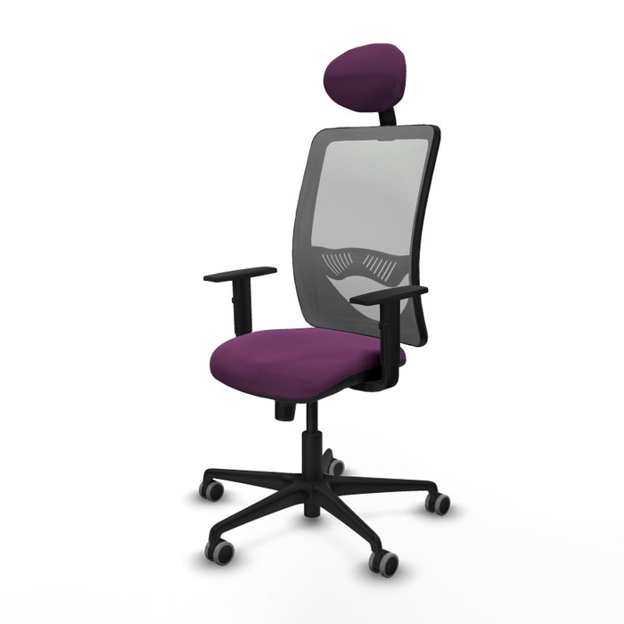 PIQUERAS Y CRESPO Silla de oficina Zulema Morada y Gris