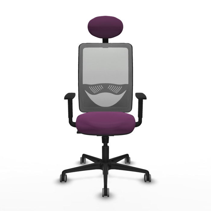 PIQUERAS Y CRESPO Silla de oficina Zulema Morada y Gris
