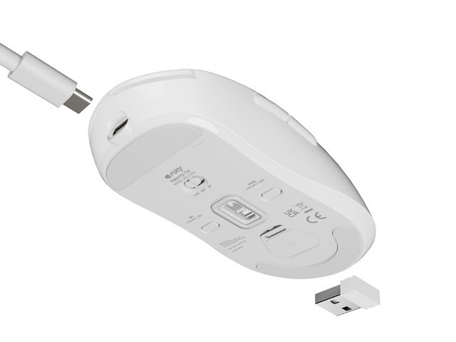Fury Tanto T4 Wireless Teclado Polaco USB Blanco