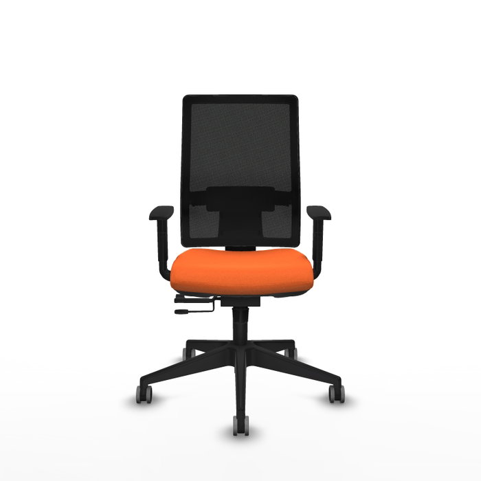PIQUERAS Y CRESPO Silla de oficina Horna Naranja/Negro Mecanismo Sincro/Traslack Brazos 1D PIQUERAS Y CRESPO Silla de oficina Horna Naranja/Negro Mecanismo Sincro/Traslack Brazos 1D