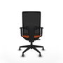 PIQUERAS Y CRESPO Silla de oficina Horna Naranja y Negro