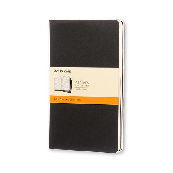 Moleskine Set de 3 Libretas Cahier Large Lisas Negro Moleskine Set de 3 Libretas Cahier Large Lisas Negro